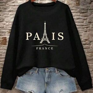 Black Paris sweatshirt